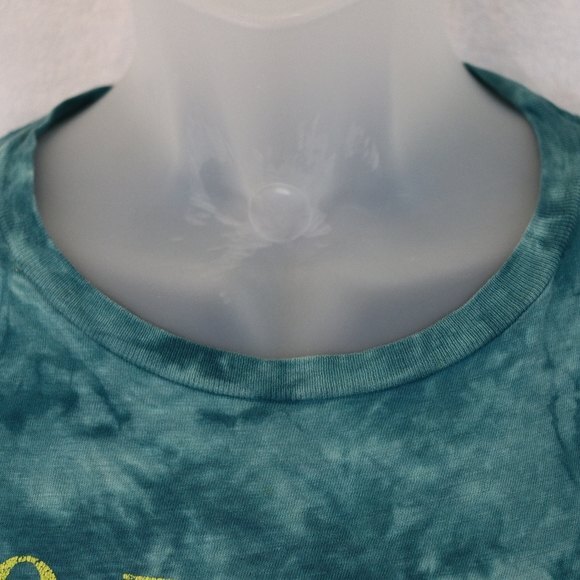 Junk food Tie Dye Blue Saying Tshirt Quit Your Day Job Med - Picture 6 of 13